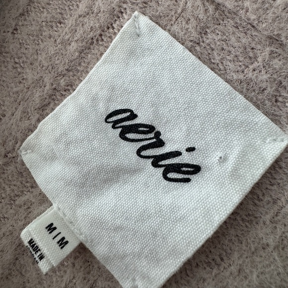 Aerie Beige Tan Buttercream Cozy Ribbed Oversized Sweater - Picture 5 of 5